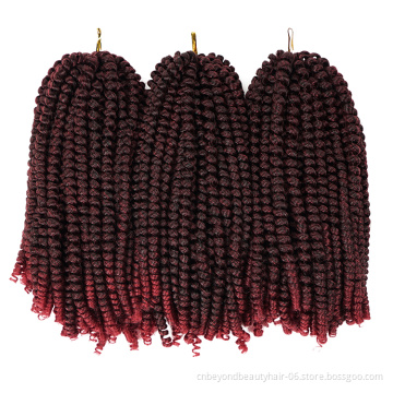 12Inch Crochet Braids Spring Twist Hair Synthetic Hair Extensions Braids Kinky Curly Twists 30strands